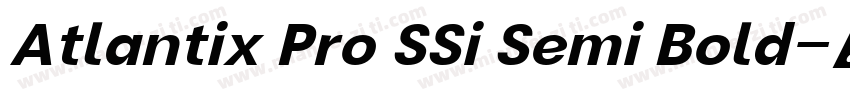 Atlantix Pro SSi Semi Bold字体转换